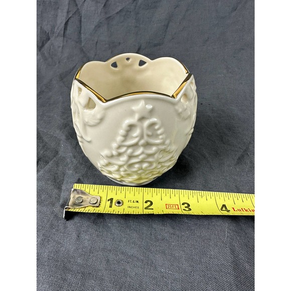 Lenox Merry Lights Christmas Tree Votive Candle Holder Gold Trim NEW - Picture 7 of 7